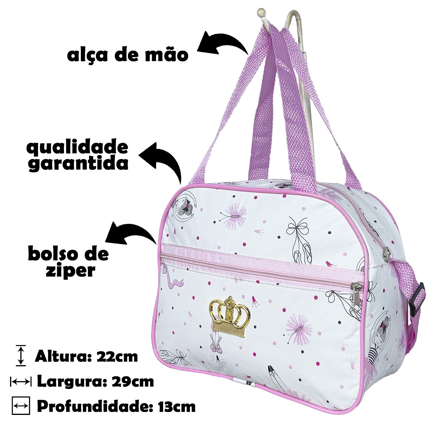 Kit Maternidade 2 Peças Zíper - Bailarina