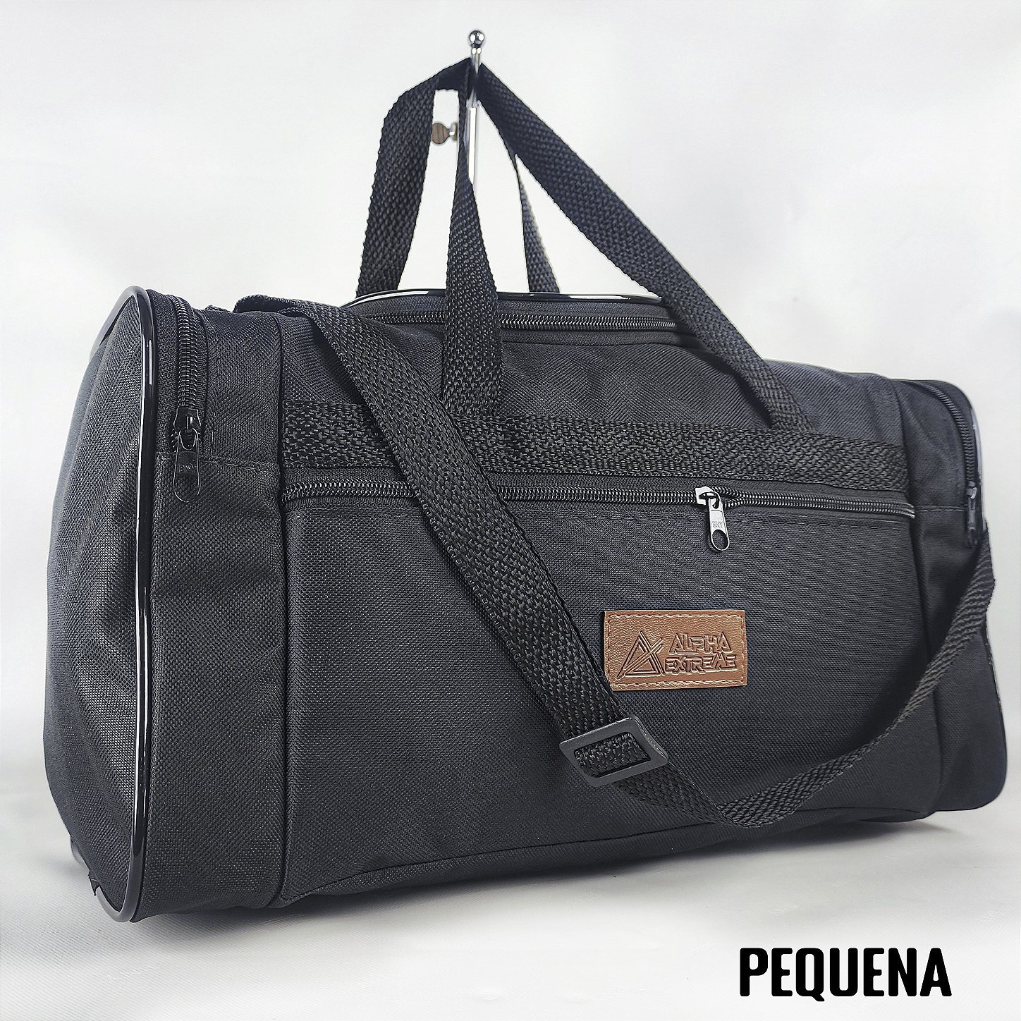 Kit 3 Malas de Viagem Alpha Extreme Preto Grande, Média e Pequena