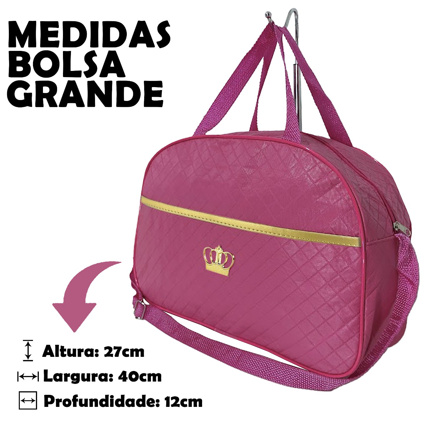 Kit 2 Bolsa Maternidade com Trocador de Bebê Dobravél - Pink
