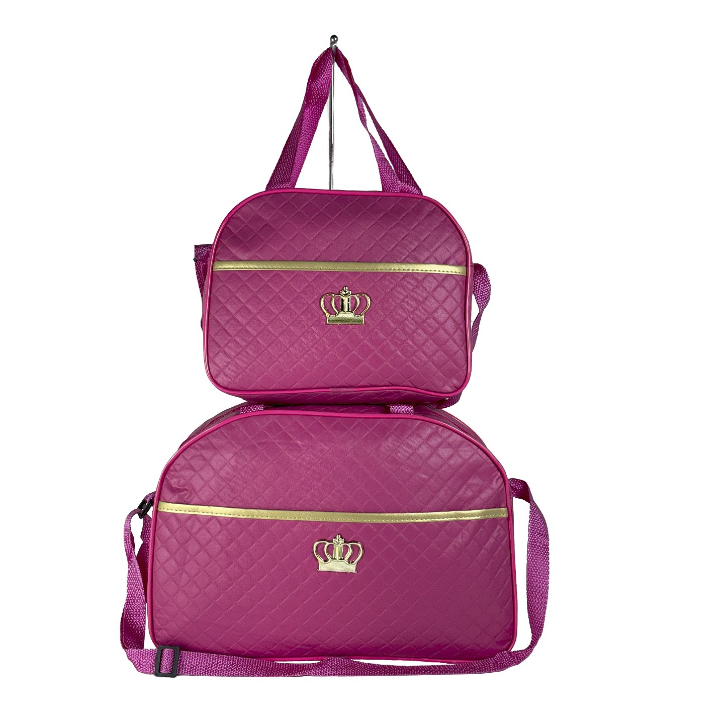Kit 2 Bolsa Maternidade com Trocador de Bebê Dobravél - Pink