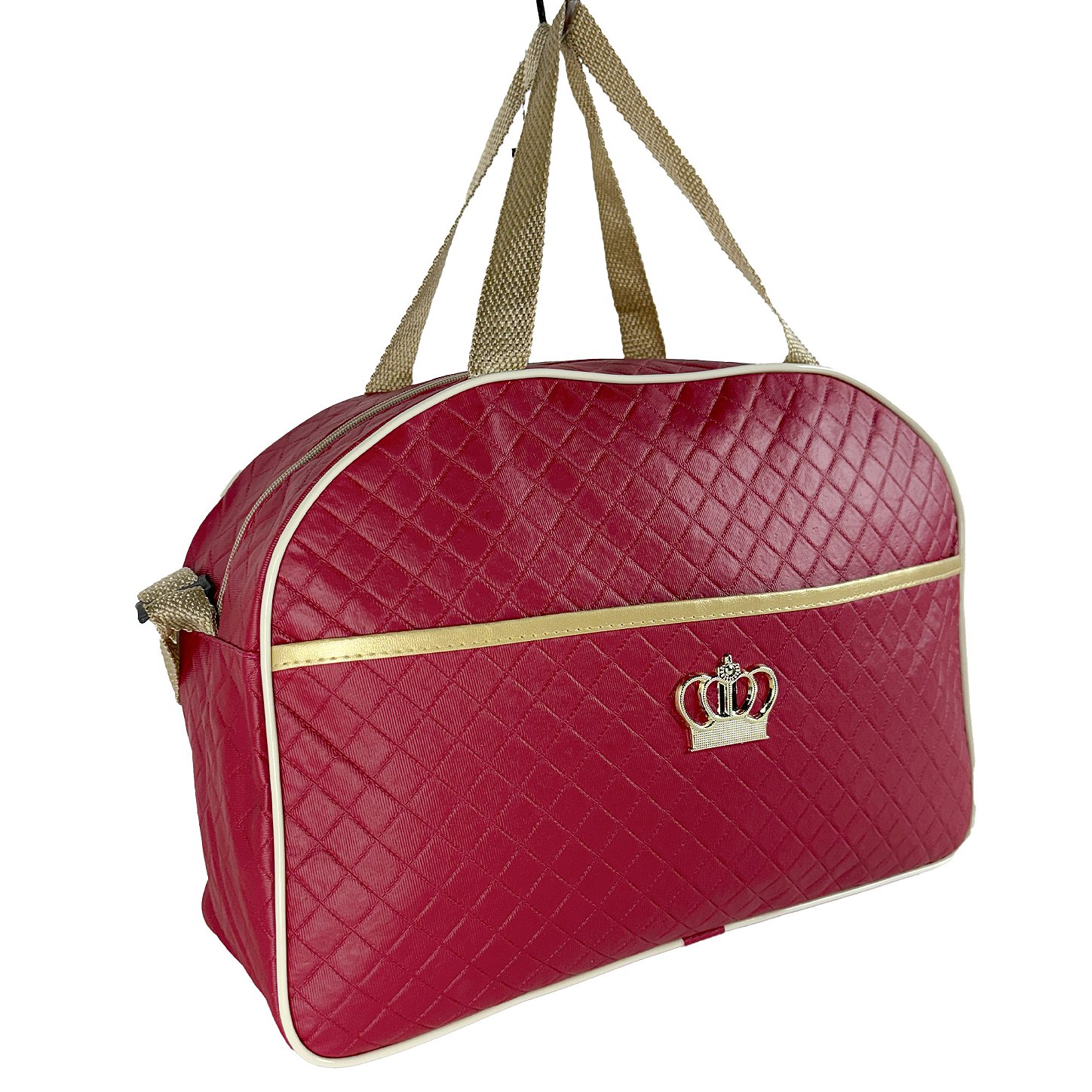 Kit Mala Bolsa Maternidade 3 Peças – Mala Grande, Mala Média e Mochila Vermelho