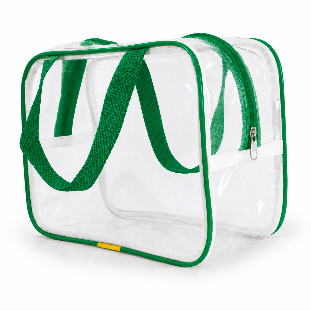 Kit 3 Bolsa Necessaire Transparente Feminina Organizadora - Verde