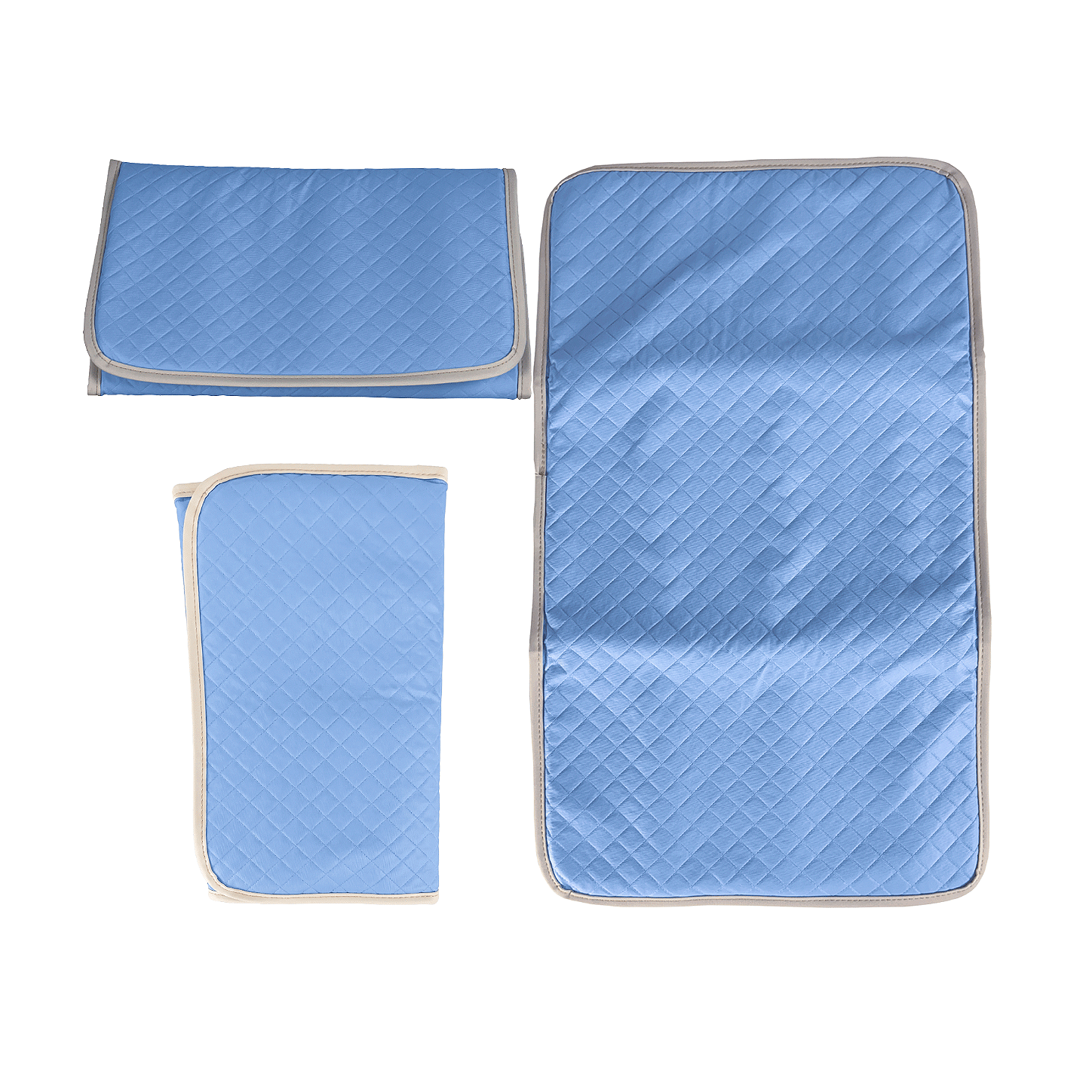 Trocador Portatil Para Bebê Acolchoado impermeável Dobravél - Azul BB