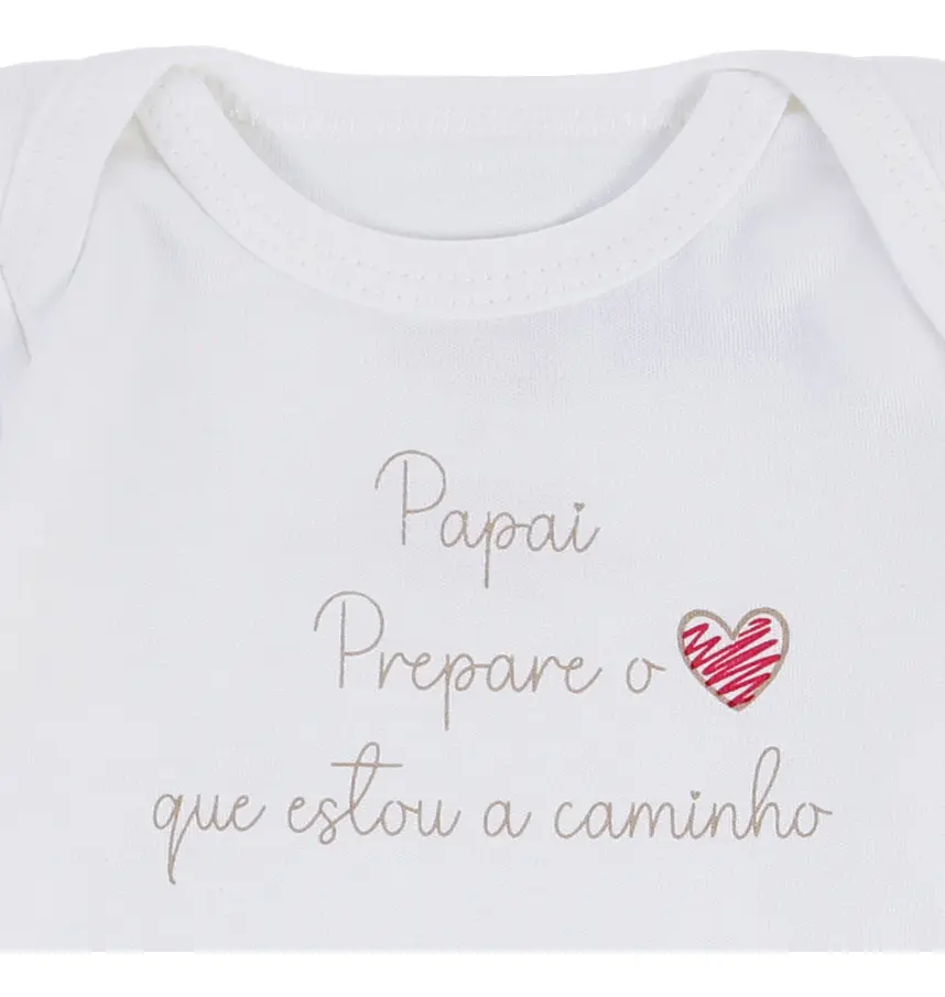 KIT REVELAÇÃO PAPAI - BODY E CAIXA PRESENTE KIKO BABY 03662