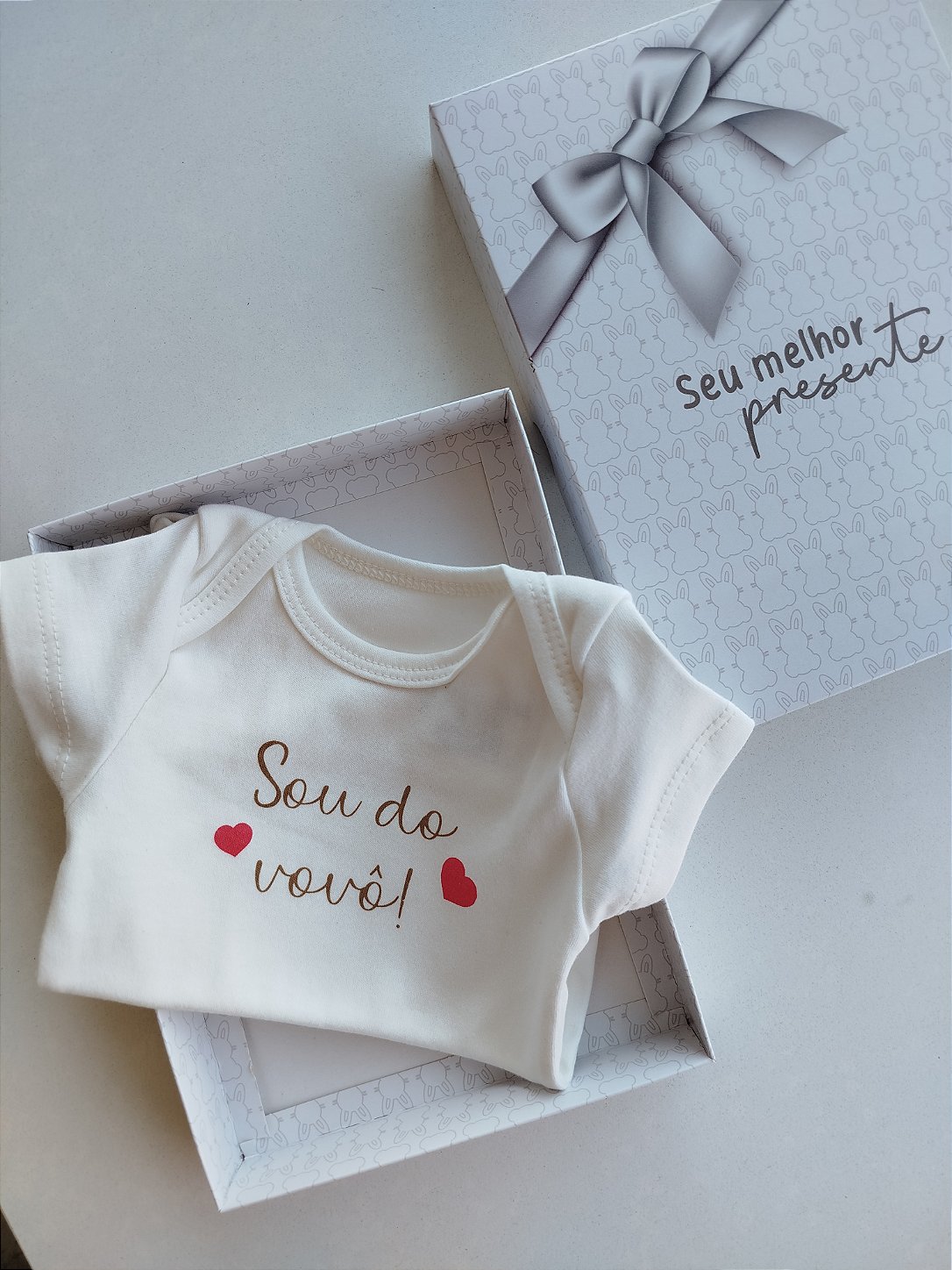 KIT SOU DO VOVÔ - BODY E CAIXA PRESENTE KIKO BABY 03878