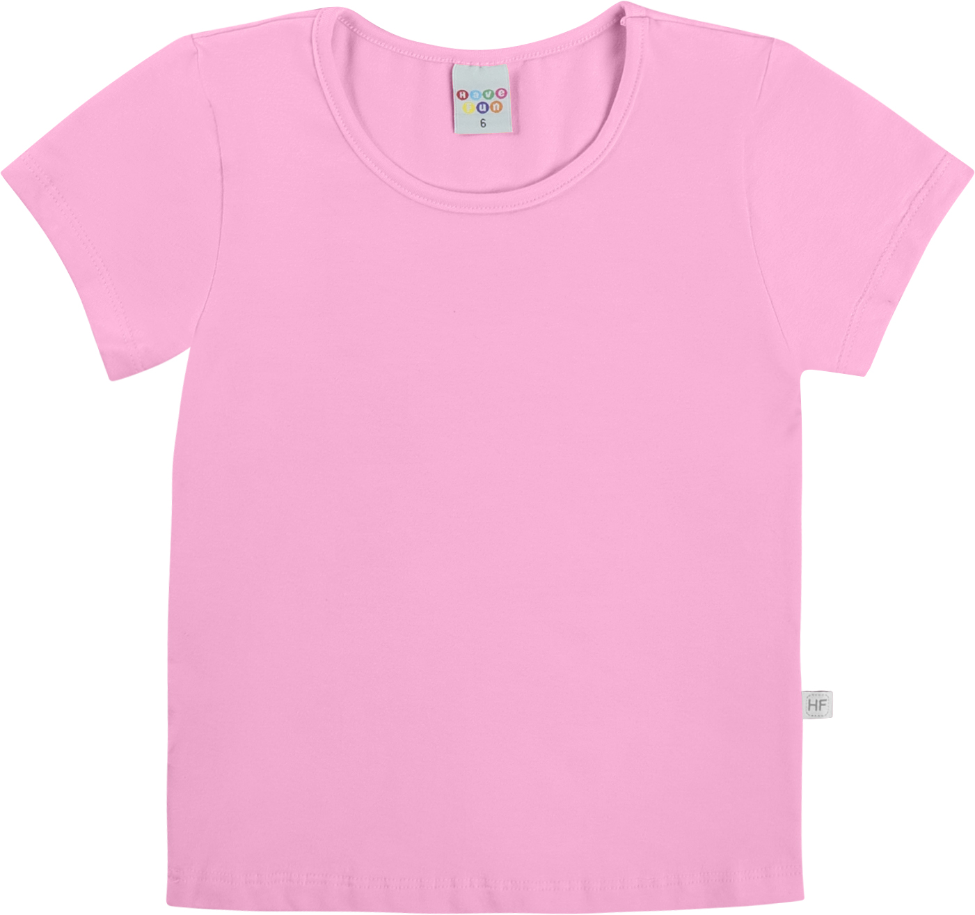 BLUSA HAVE FUN BASICA MANGA CURTA ROSA 28271