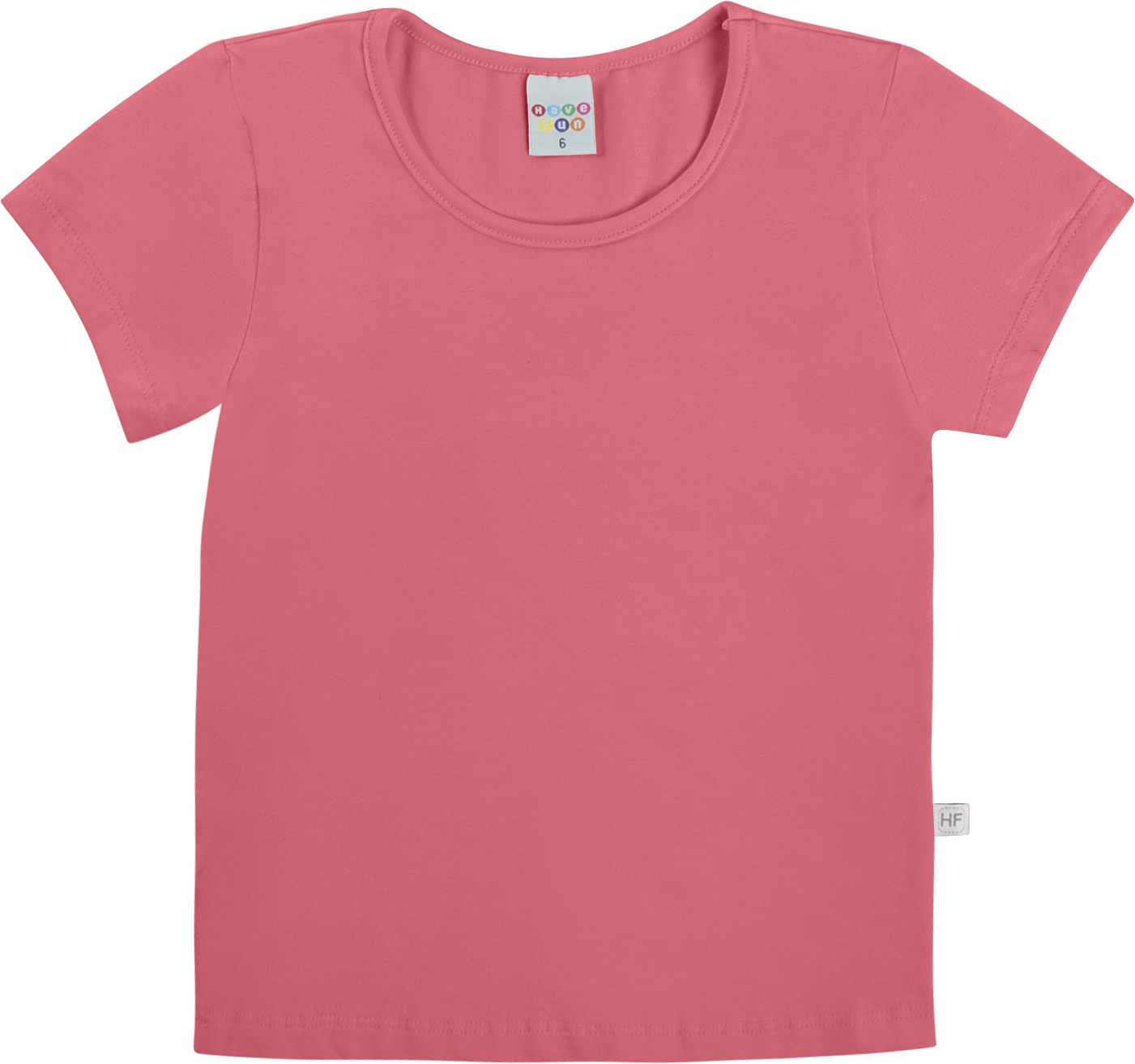 BLUSA HAVE FUN BASICA MANGA CURTA ROSA JUJUBA 28271