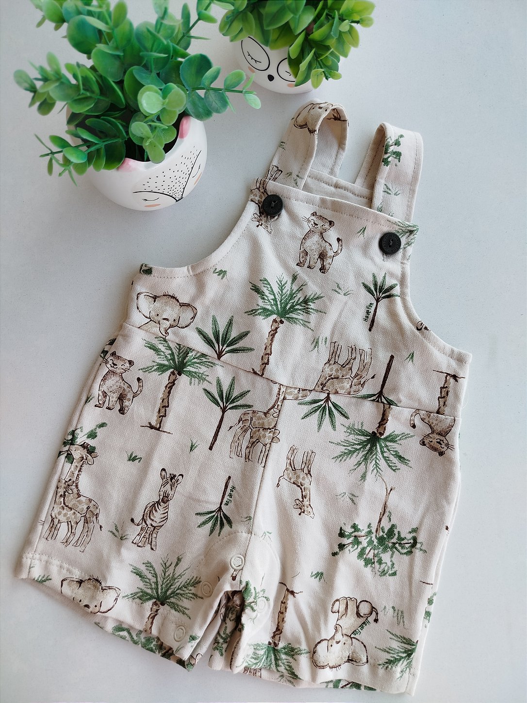 JARDINEIRA HAVE FUN ESTAMPADA SAFARI MOLETIM 30631