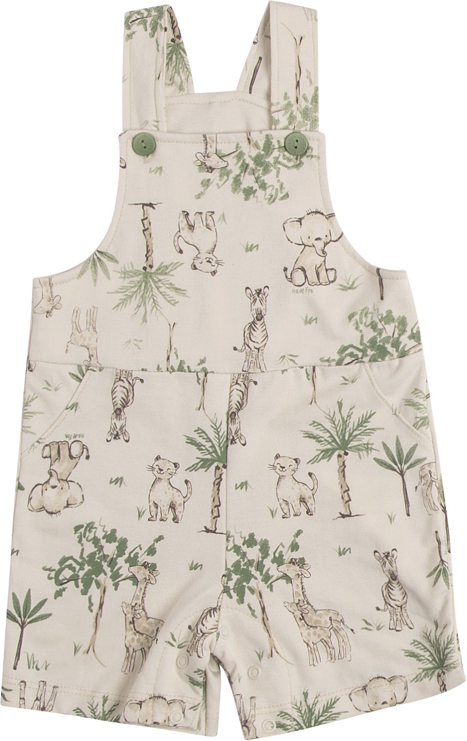 JARDINEIRA HAVE FUN ESTAMPADA SAFARI MOLETIM 30631