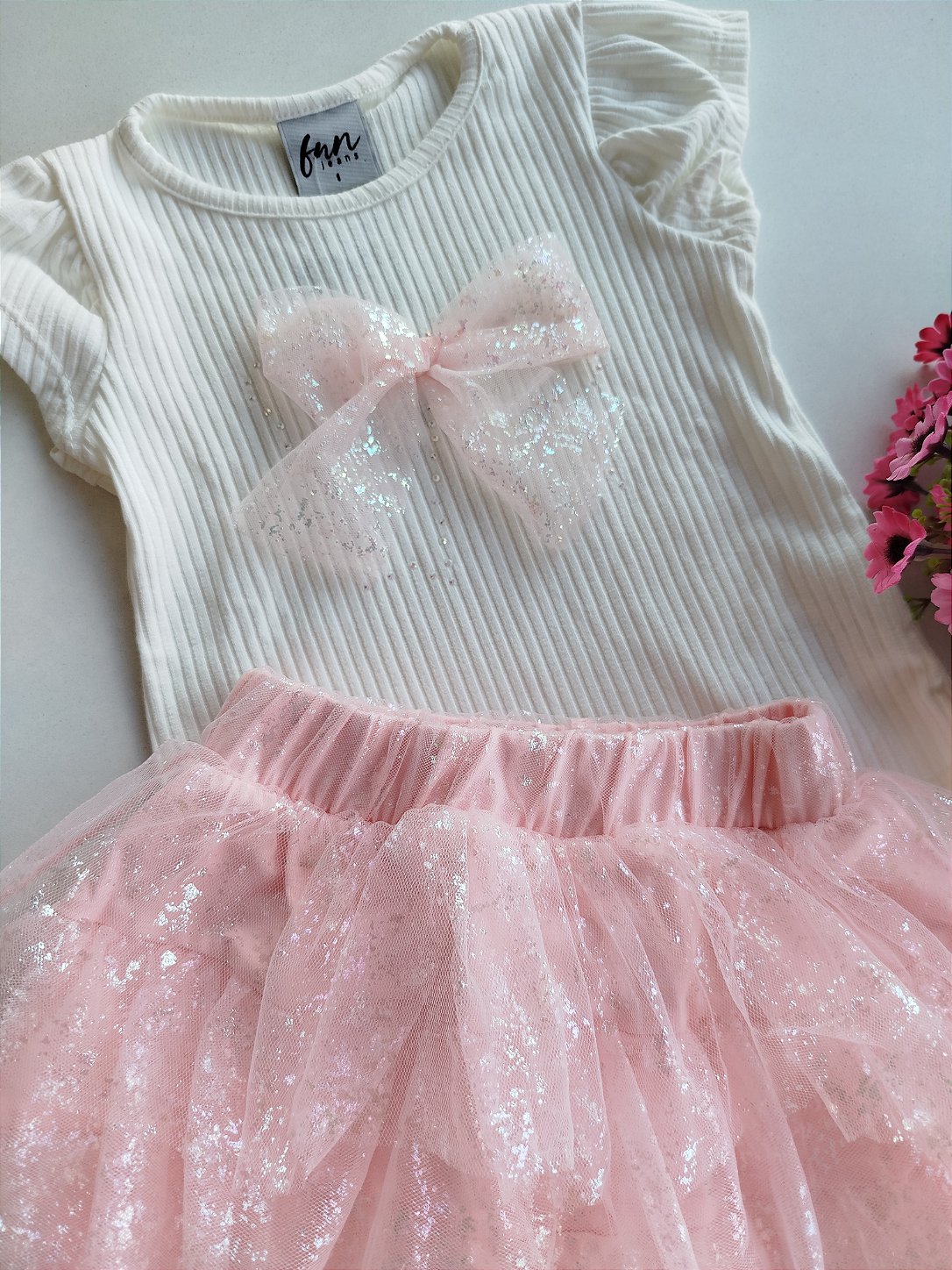 CONJUNTO HAVE FUN LAÇO/ TULE GLITTER 30535