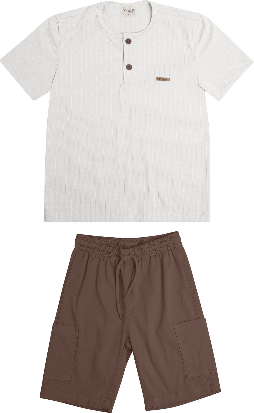 CONJUNTO HAVE FUN MALHA TEXTURIZADA/SARJA 30554
