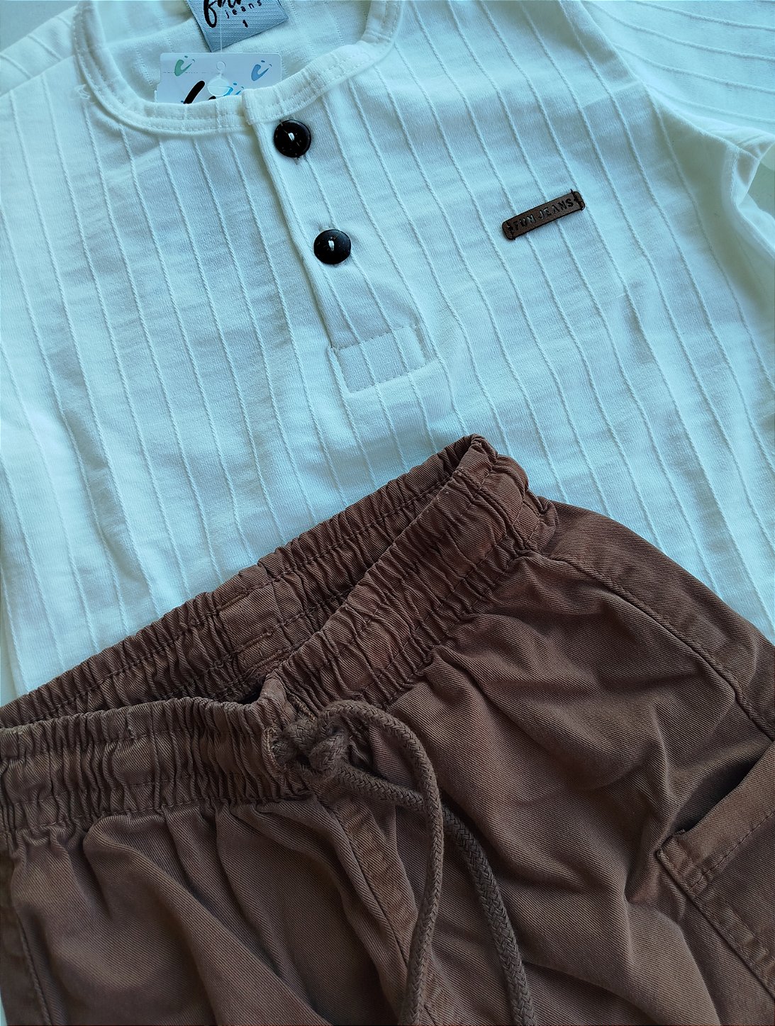 CONJUNTO HAVE FUN MALHA TEXTURIZADA/SARJA 30554