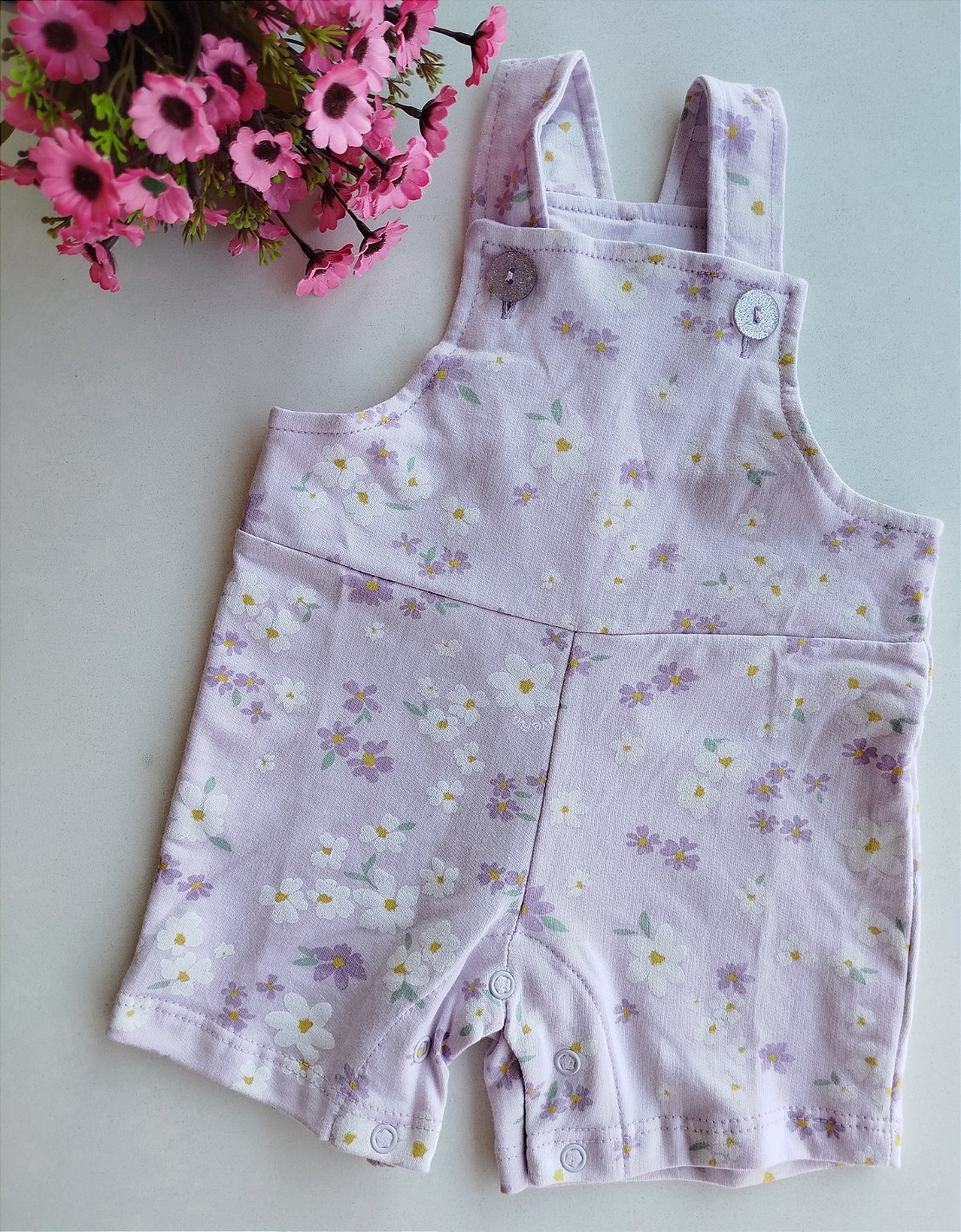 JARDINEIRA HAVE FUN ESTAMPADA LILAS MOLETIM 30631