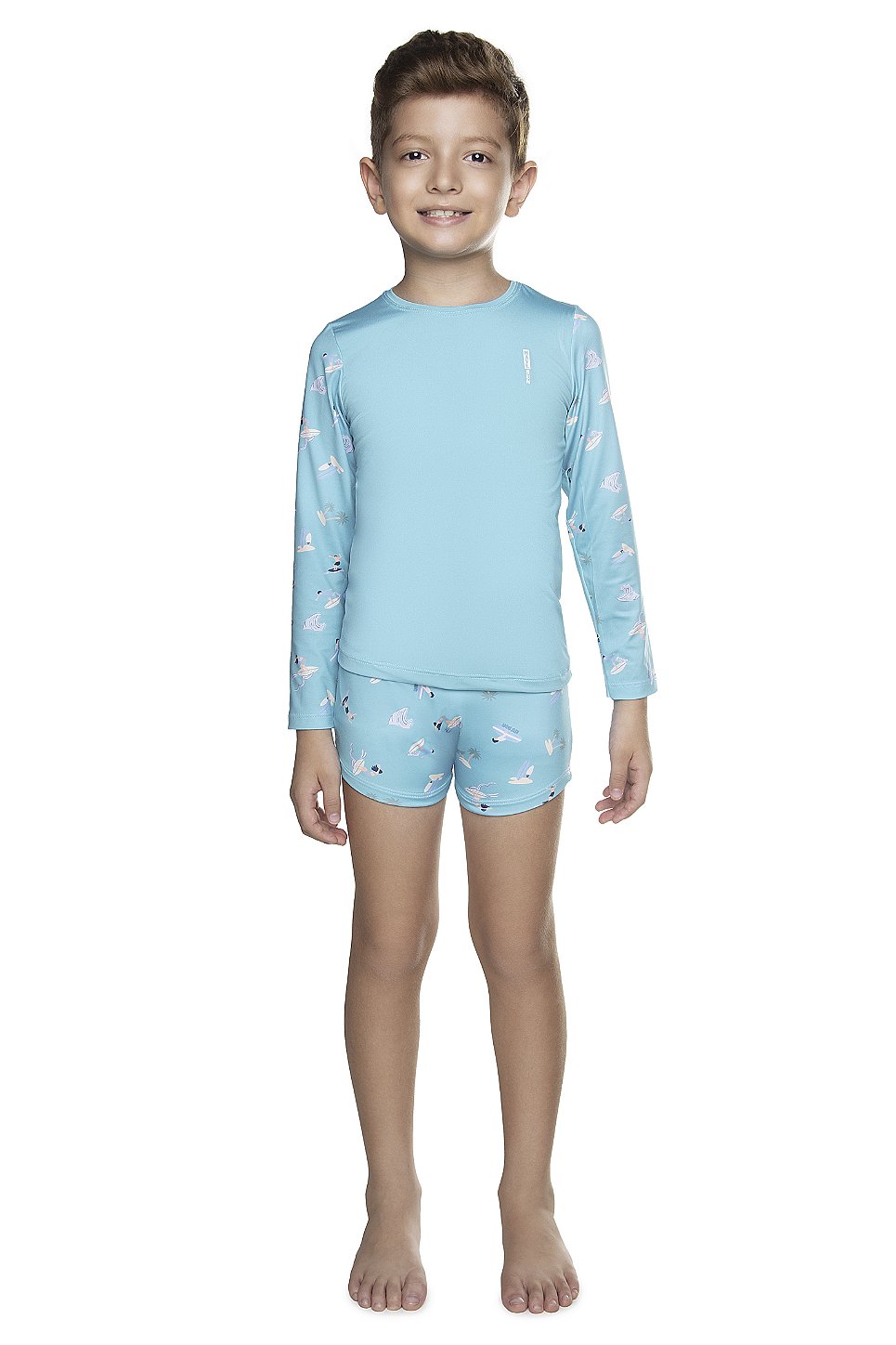 CONJUNTO HAVE FUN SURF AZUL PROTEÇÃO UV 30607