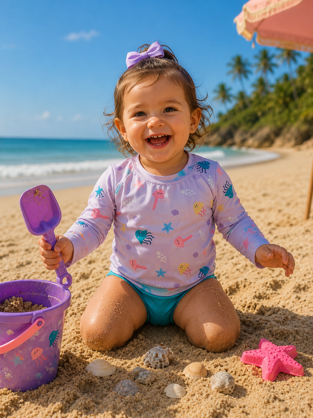 CONJUNTO HAVE FUN LILAS PROTEÇÃO UV 30601