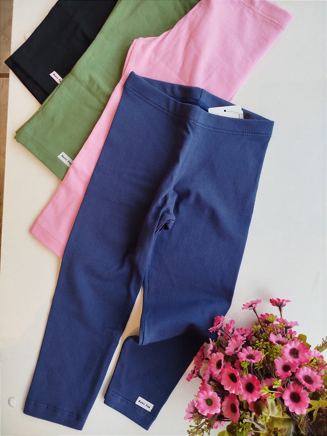 CALCA HAVE FUN LEGGING BASICA COTTON MARINHO 28273