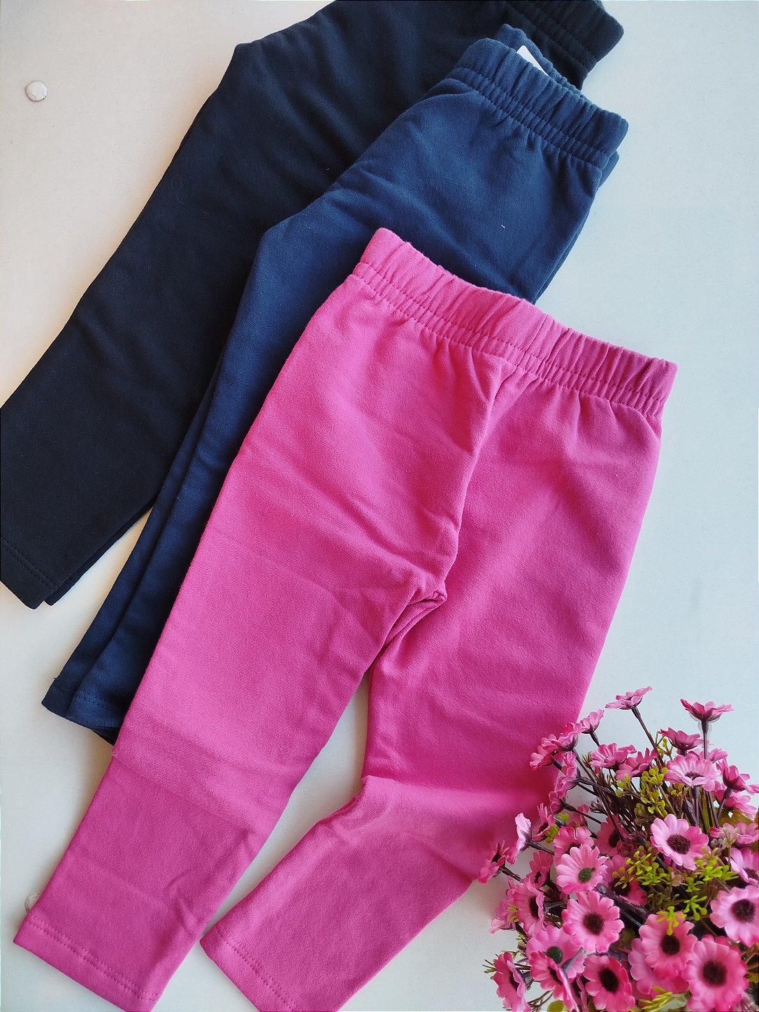CALCA KIKO E KIKA LEGGING BASICA MOLECOTTON ROSA 12845