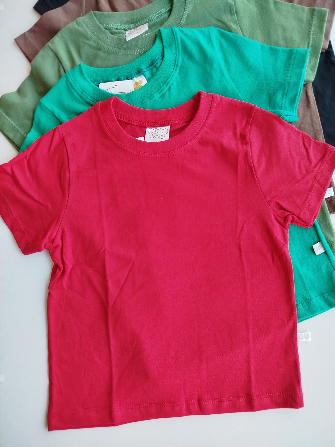 CAMISETA HAVE FUN BASICA MANGA CURTA UNISSEX VERMELHO 28276