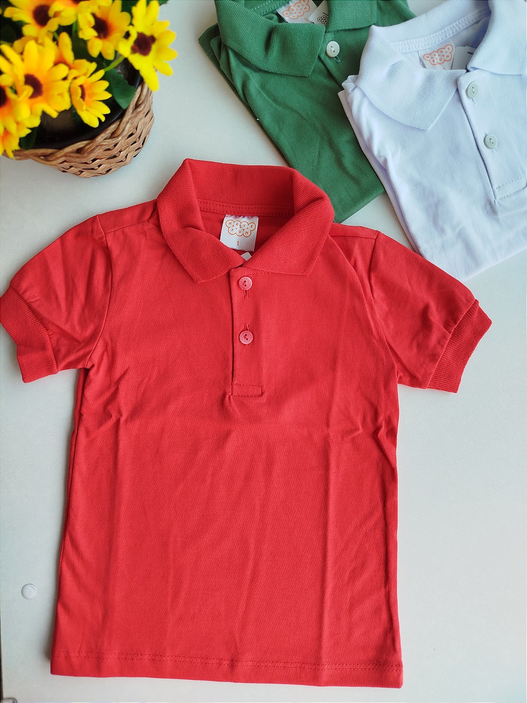 CAMISA POLO HAVE FUN BASICA VERMELHA 29880