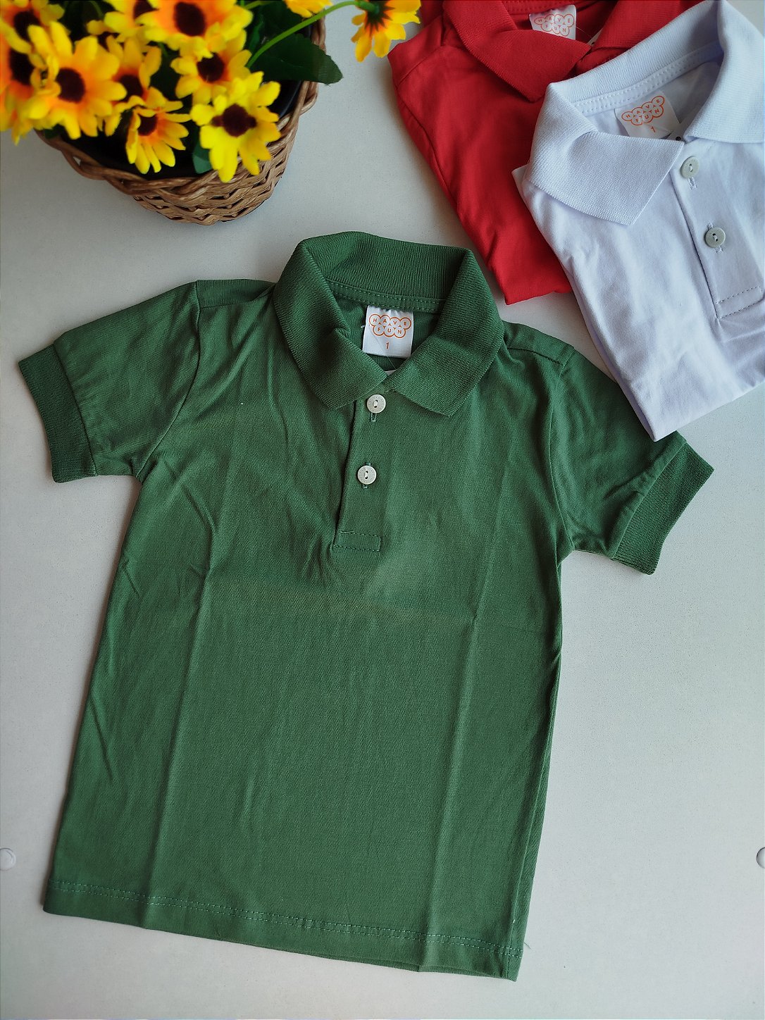 CAMISA POLO HAVE FUN BASICA VERDE ASPARGO 29880