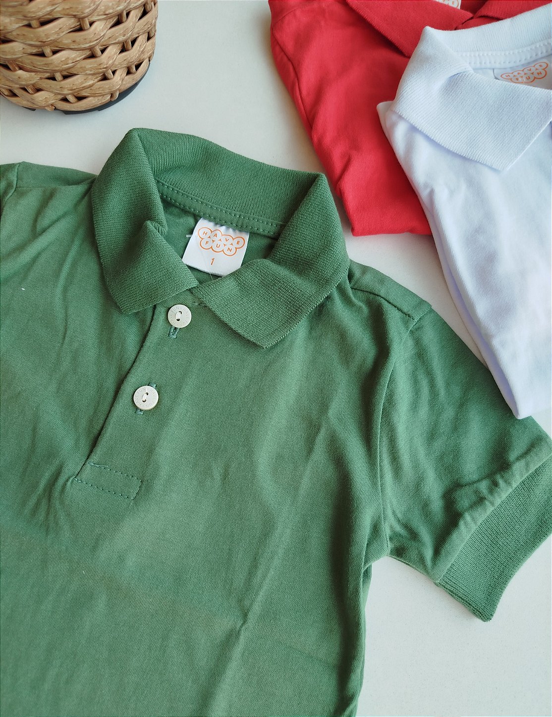 CAMISA POLO HAVE FUN BASICA VERDE ASPARGO 29880