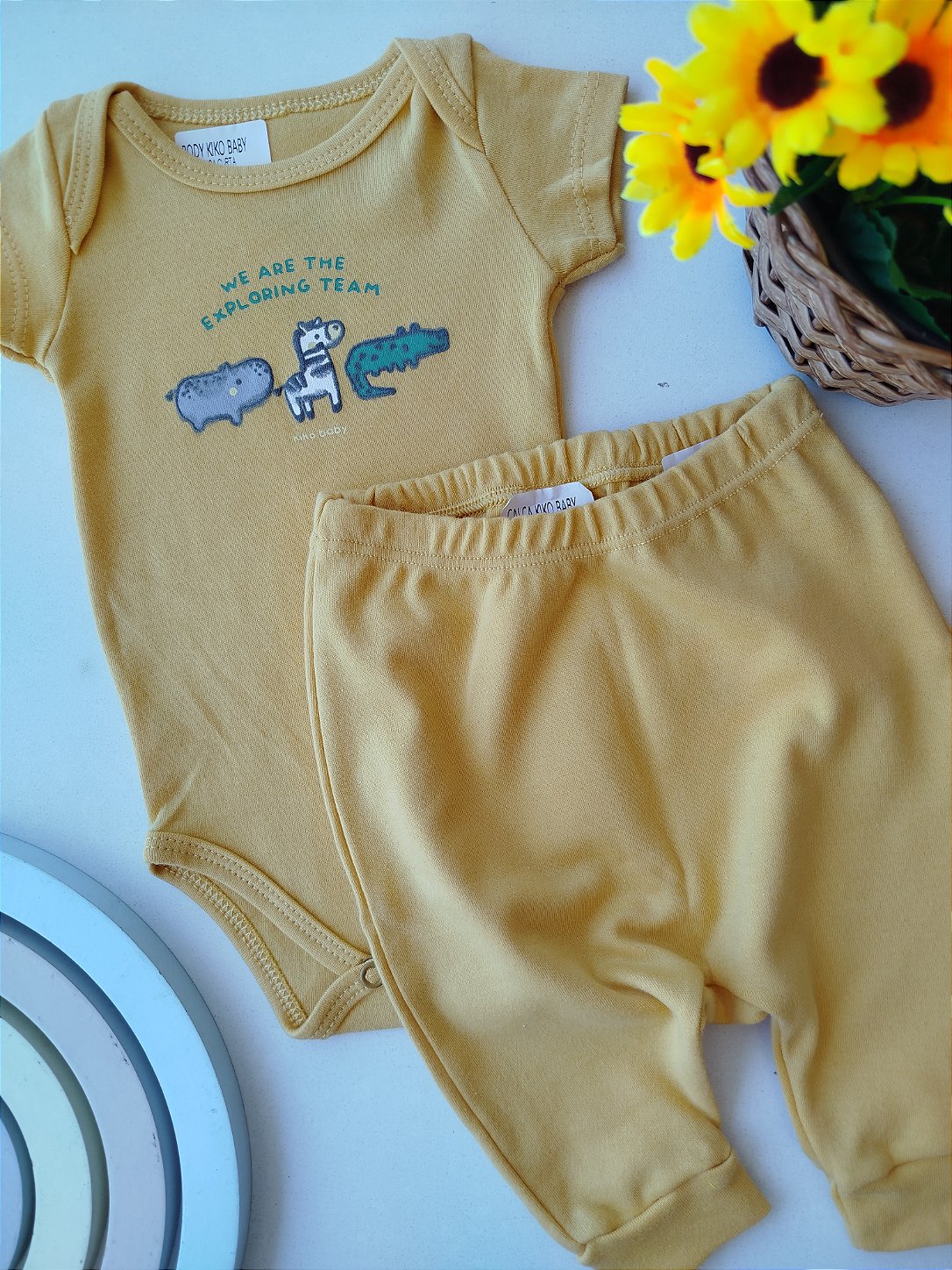 CONJUNTO KIKO BABY BODY CURTO E CALÇA 14627B