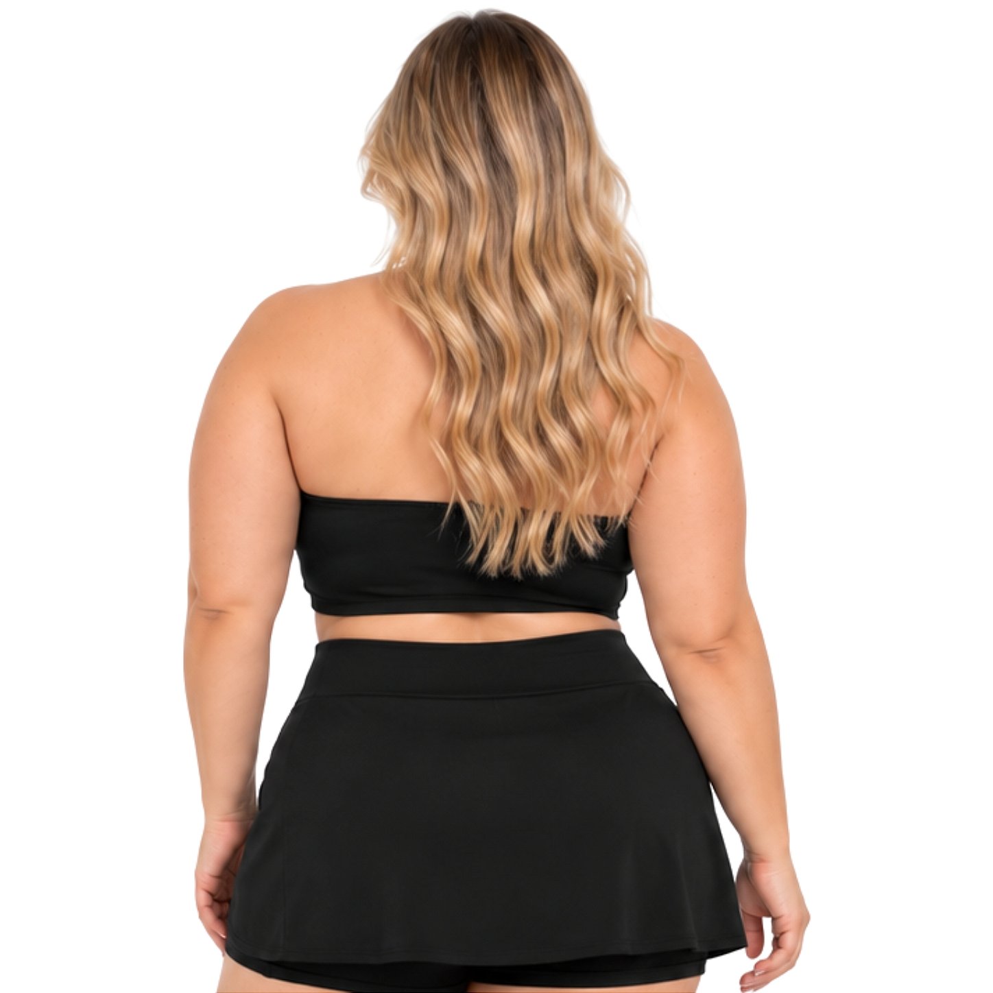 Top Tomara que Caia Plus Size Faixa Sem Bojo com Elástico Confortável 3035A