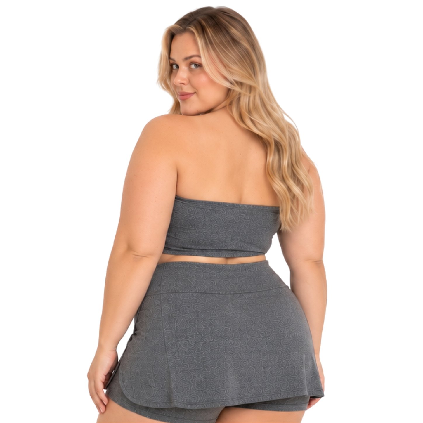 Top Tomara que Caia Plus Size Faixa Sem Bojo com Elástico Confortável 3035A