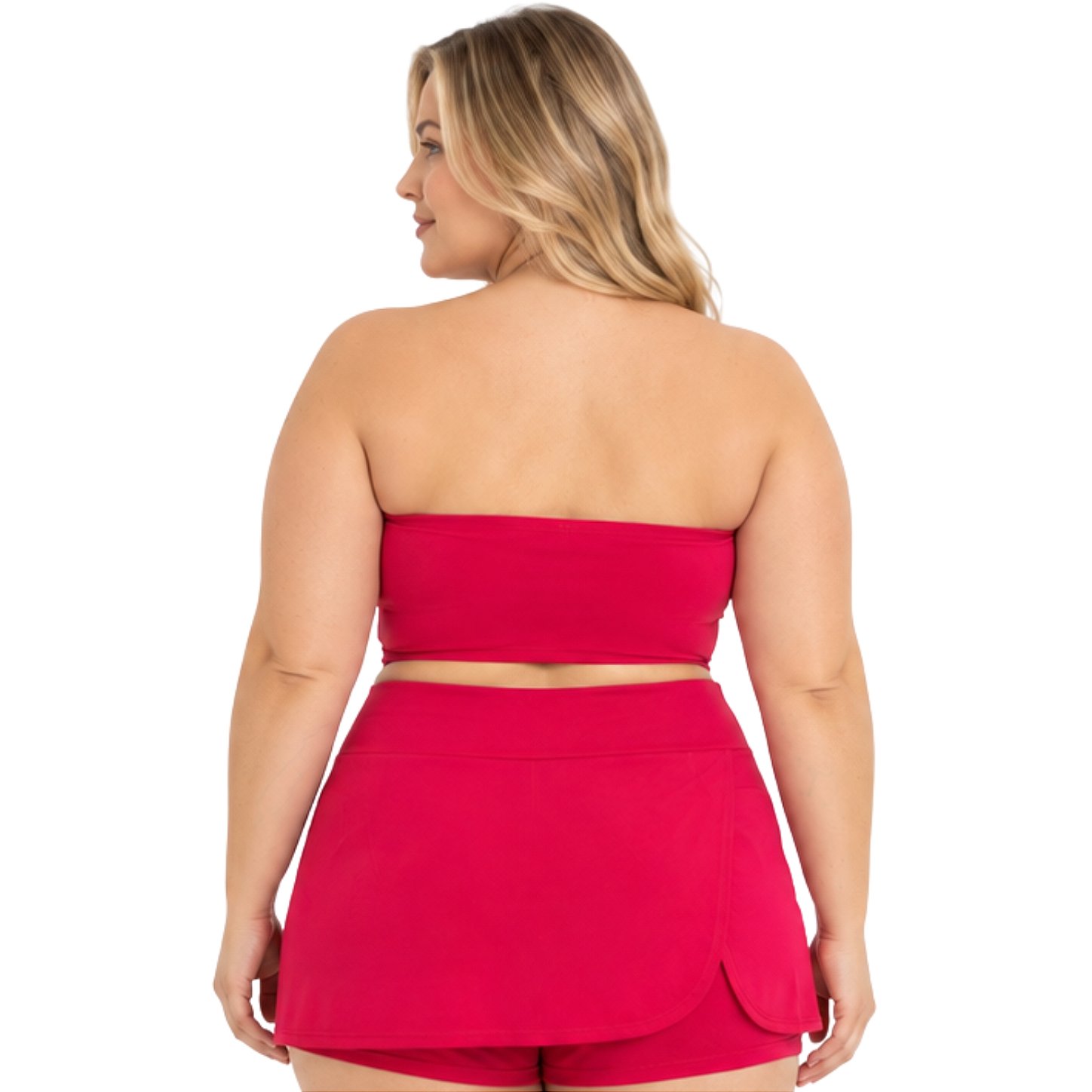 Top Tomara que Caia Plus Size Faixa Sem Bojo com Elástico Confortável 3035A
