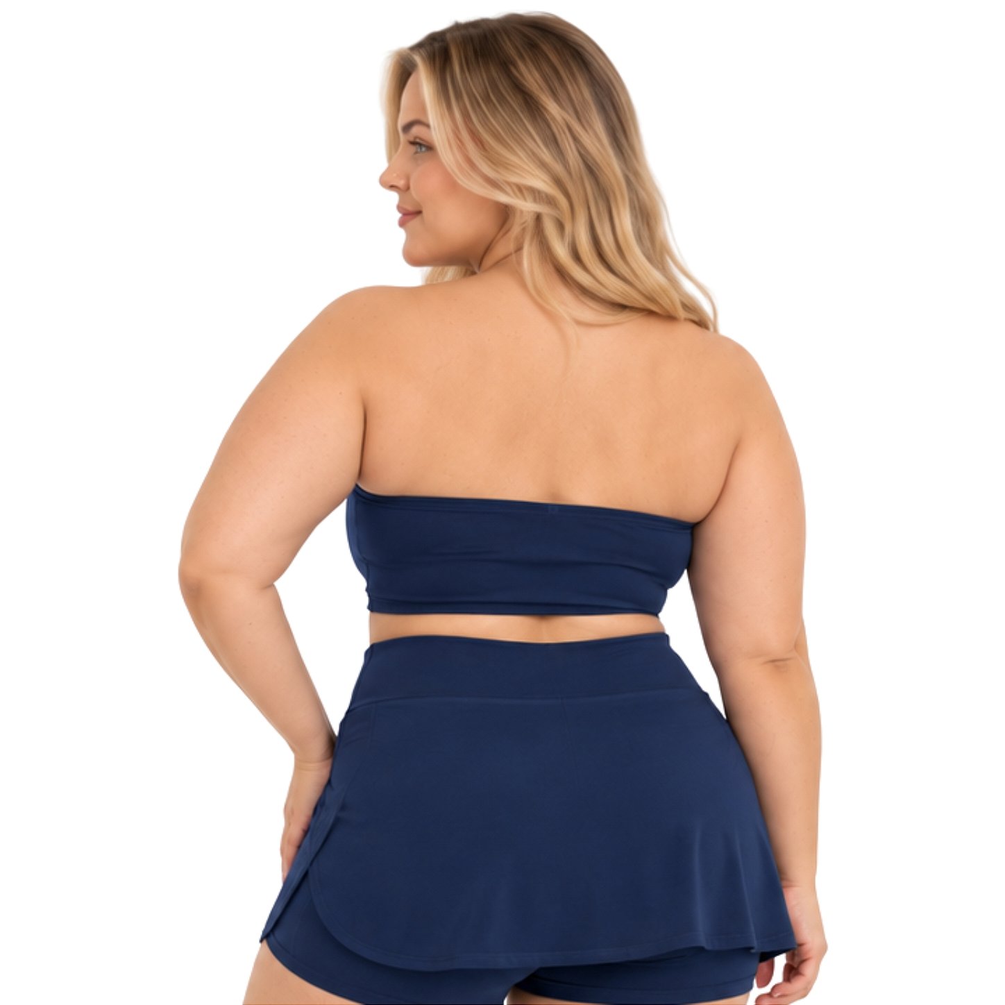 Top Tomara que Caia Plus Size Faixa Sem Bojo com Elástico Confortável 3035A