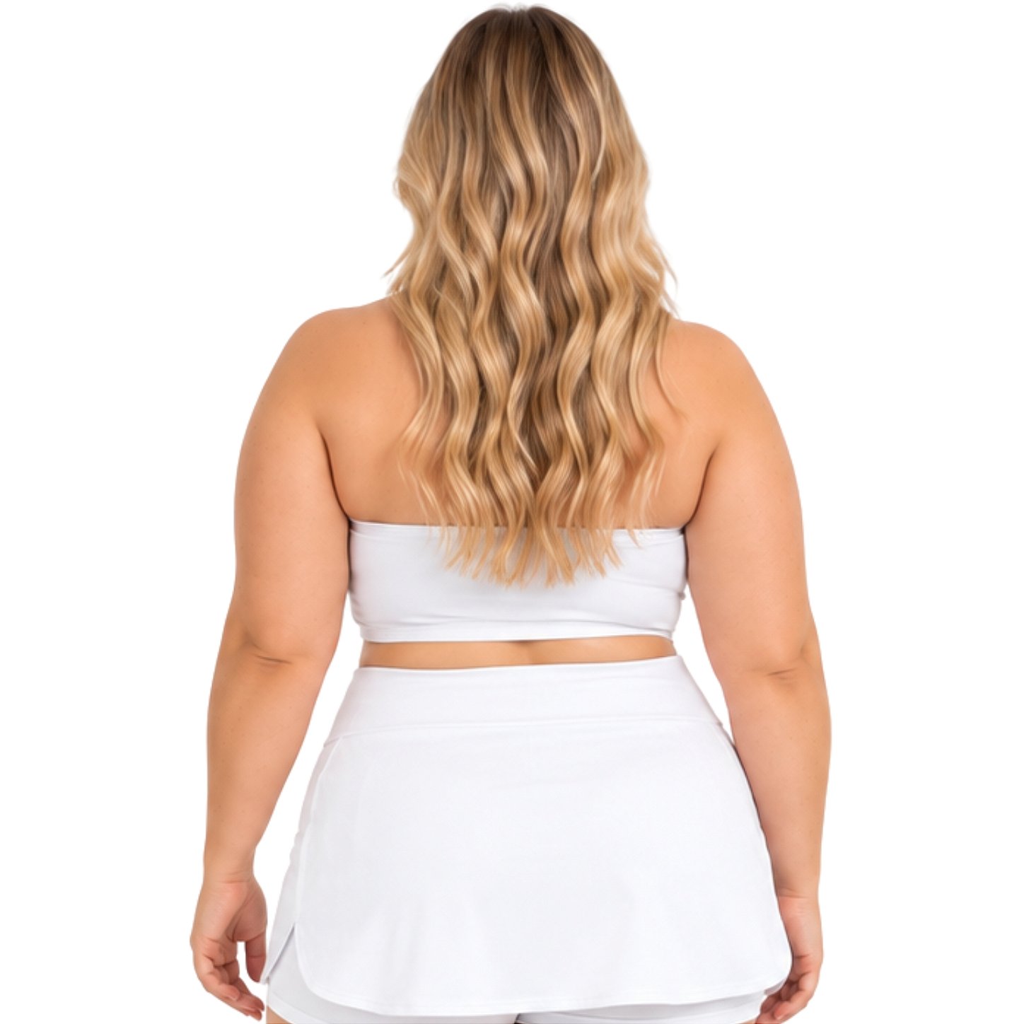 Top Tomara que Caia Plus Size Faixa Sem Bojo com Elástico Confortável 3035A