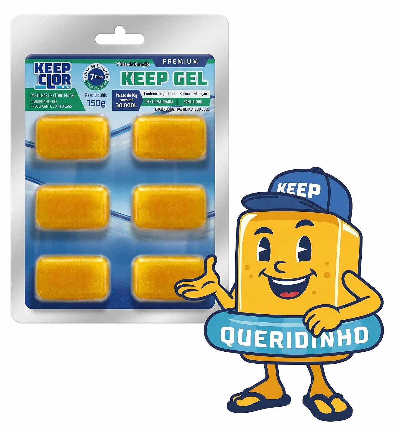 Keep Clor Keep Gel Clarificante Premium 180g – Água Cristalina Rápida