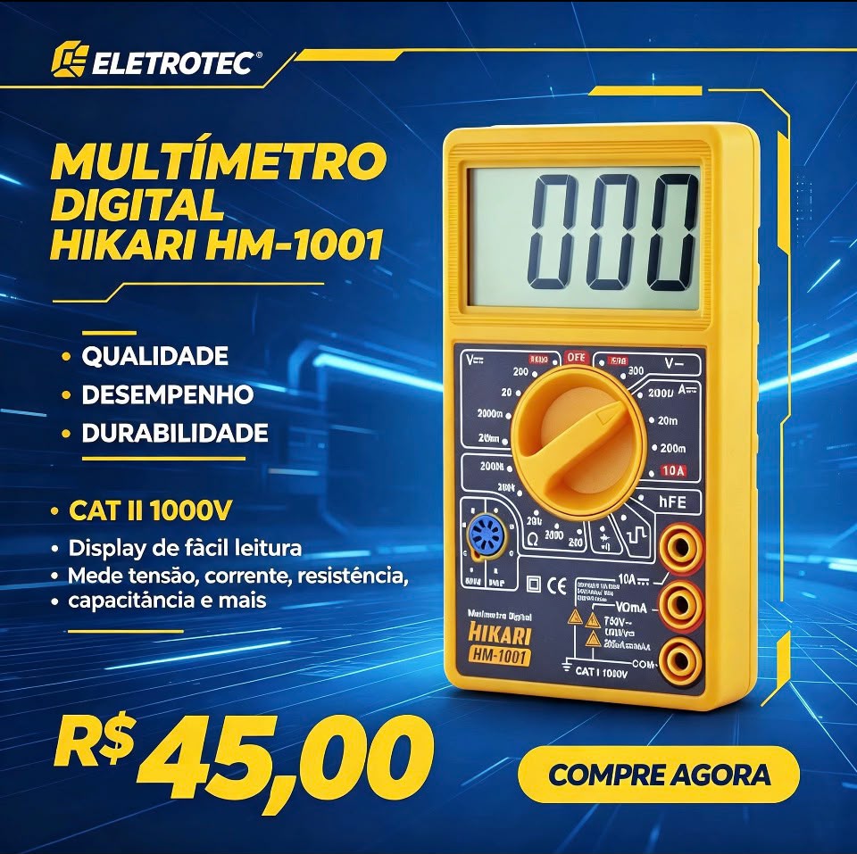 MULTIMETRO DIGITAL HM-1001