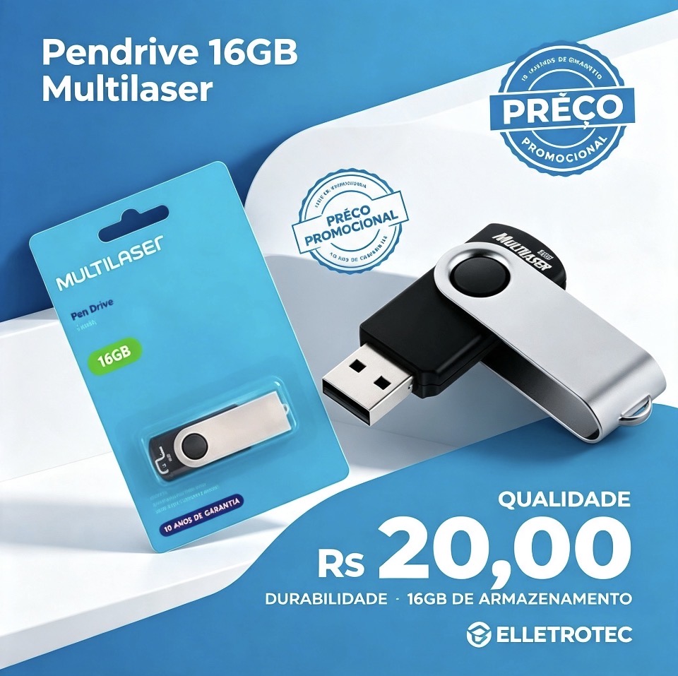 PENDRIVE MULTILASER 16GB