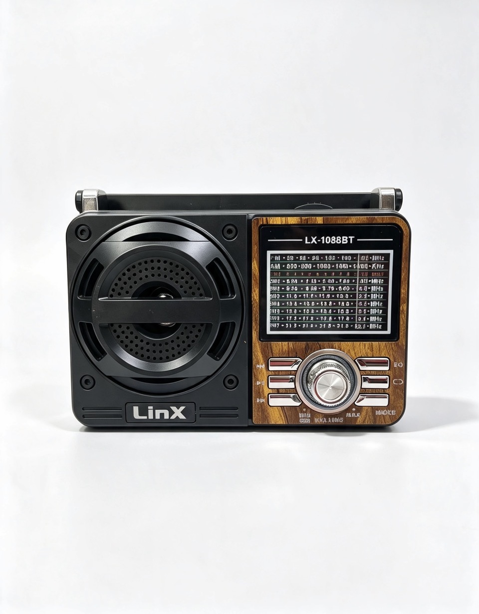 RADIO RETRO AM/FM/USB/AUX REF LX-1088BT 9 BANDAS