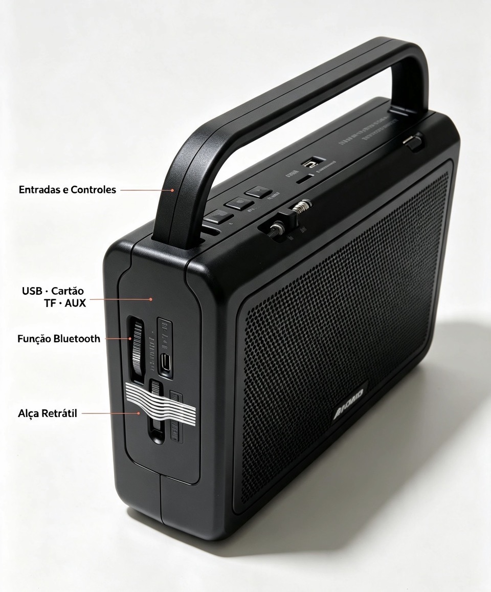 RADIO RETRO AM/FM/USB/AUX/SOLAR REF BT3060S
