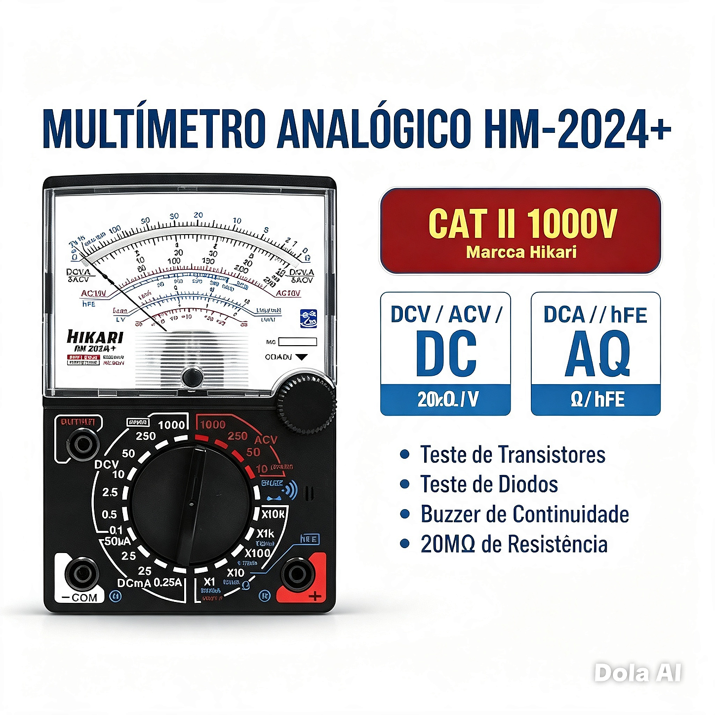 MULTIMETRO ANALOGICO HM-202A+