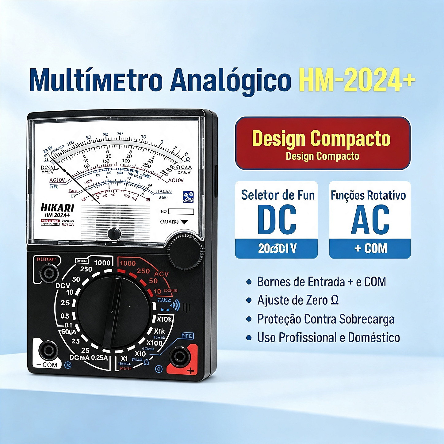 MULTIMETRO ANALOGICO HM-202A+