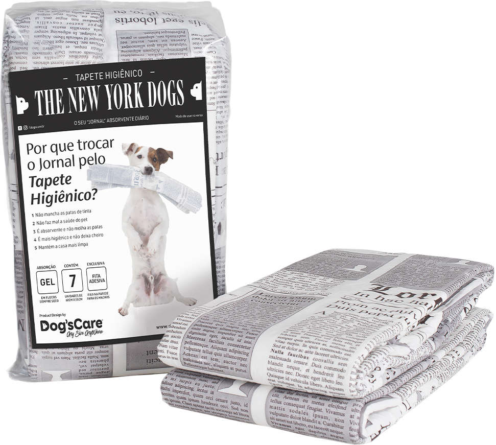 Tapete Higiênico Dogs Care Para Cães The New York Dogs - 30un