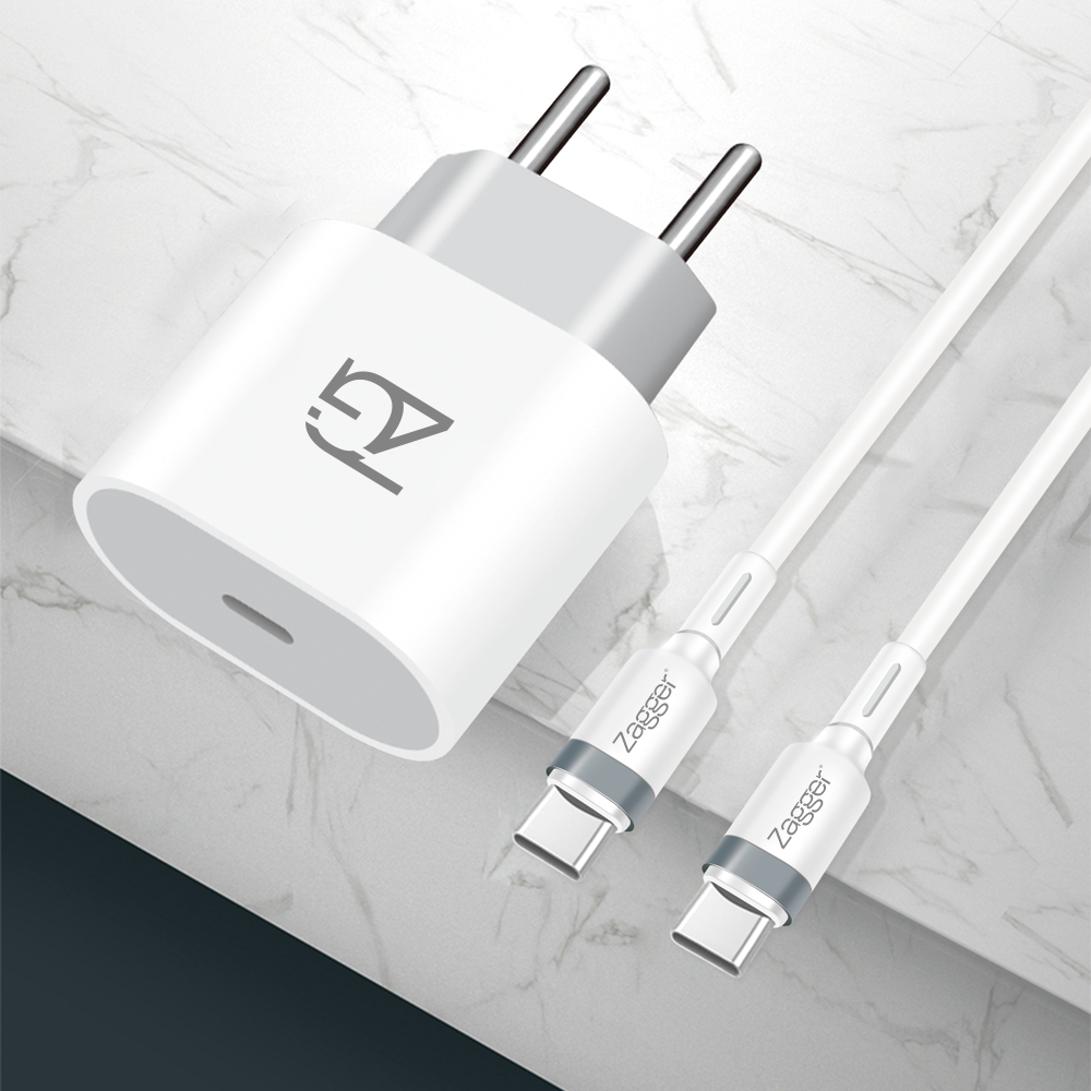 Cabo Zagger Turbo Link - Type-C para Type-C 1 Metro