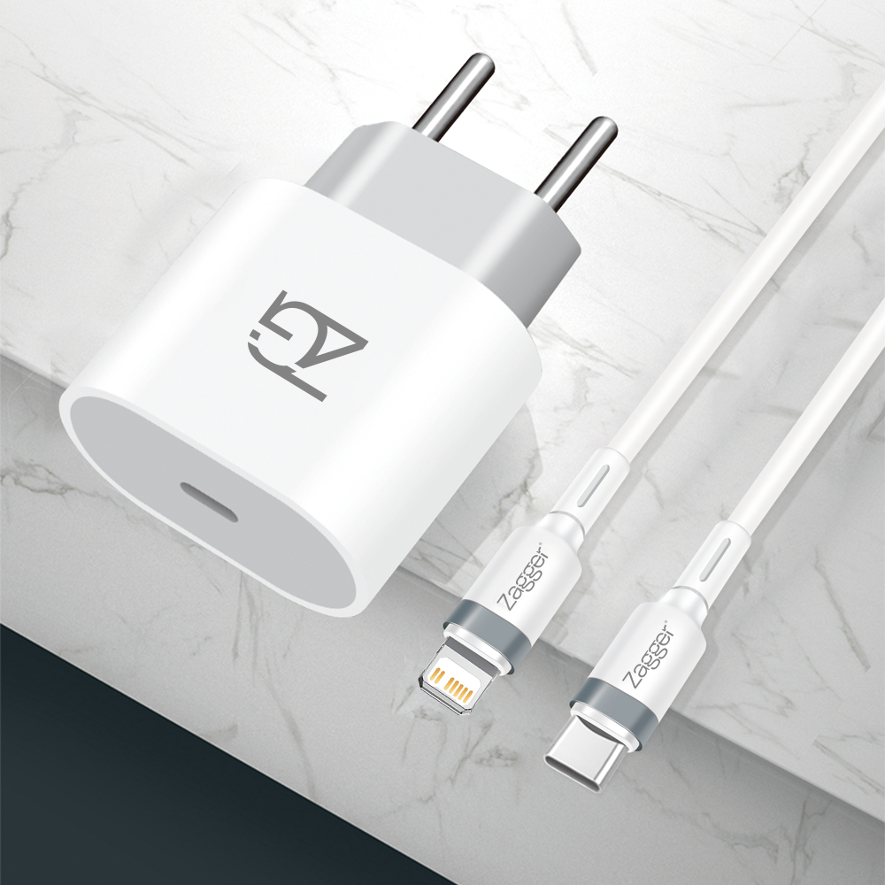 Cabo Zagger Turbo Spark- Type-C para Lightning 1 Metro