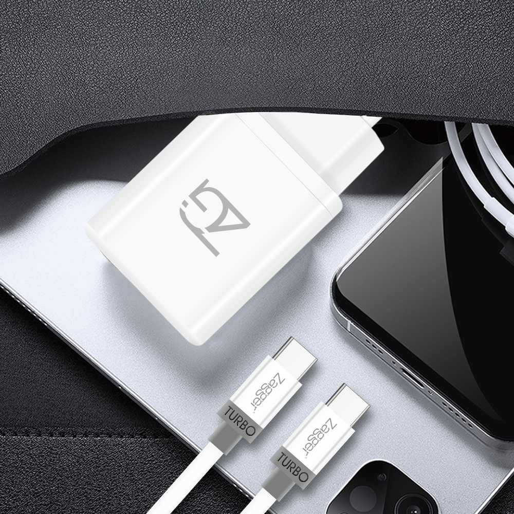 Carregador Power Turbo - Entrada USB e Type-C 20w