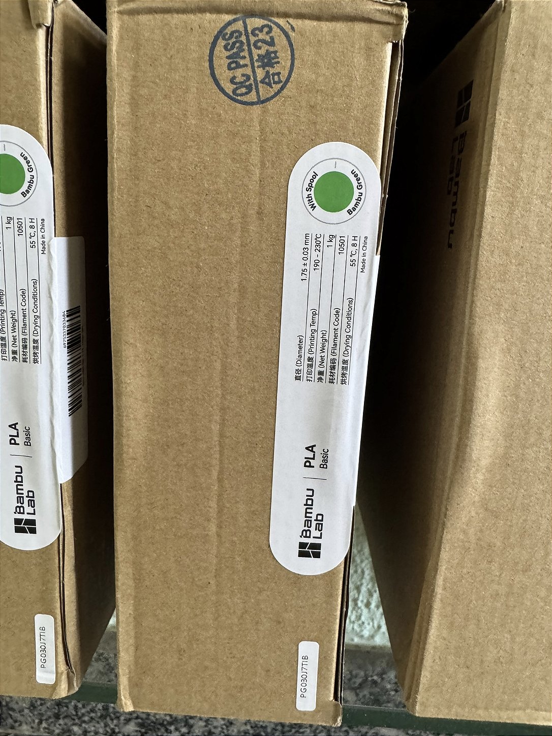 FILAMENTO BAMBU LAB PLA BASIC 1KG VERDE BAMBU