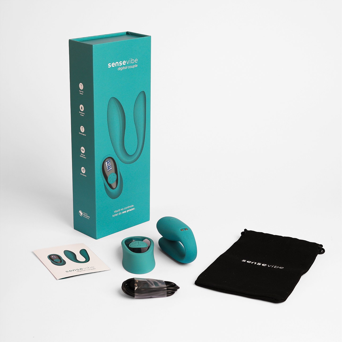 Vibrador Recarregável Sensevibe Digital Couple