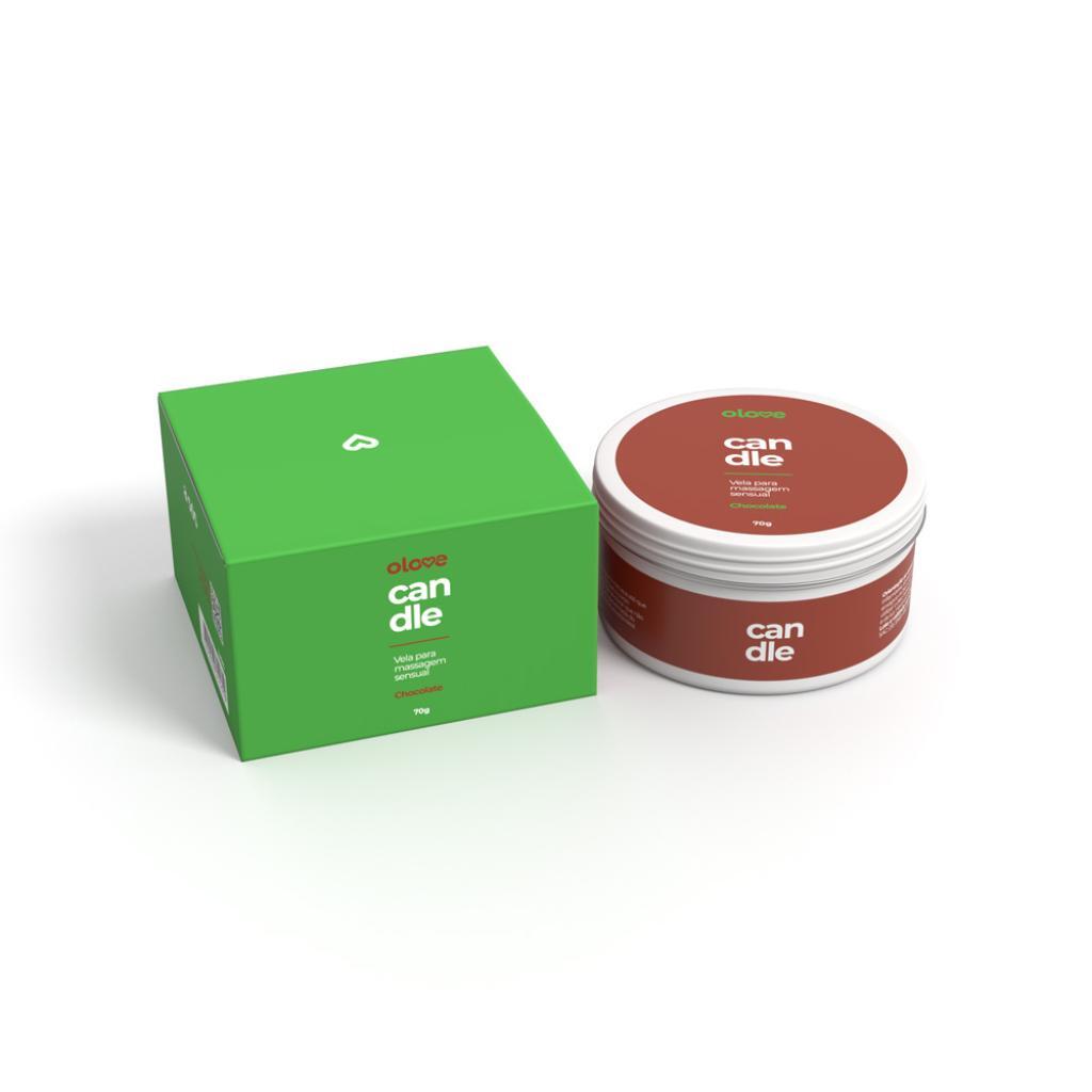 Vela Hidratante Beijável Olove Candle - Chocolate