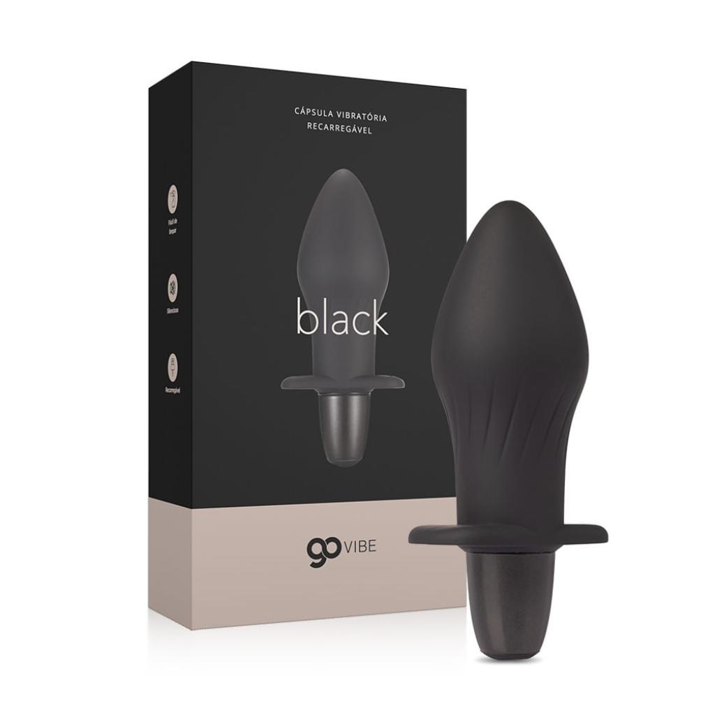 Cápsula Vibratória Mult. Recarregável Go Vibe Black