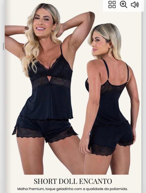 Short Doll Encanto - Preto Tam. M