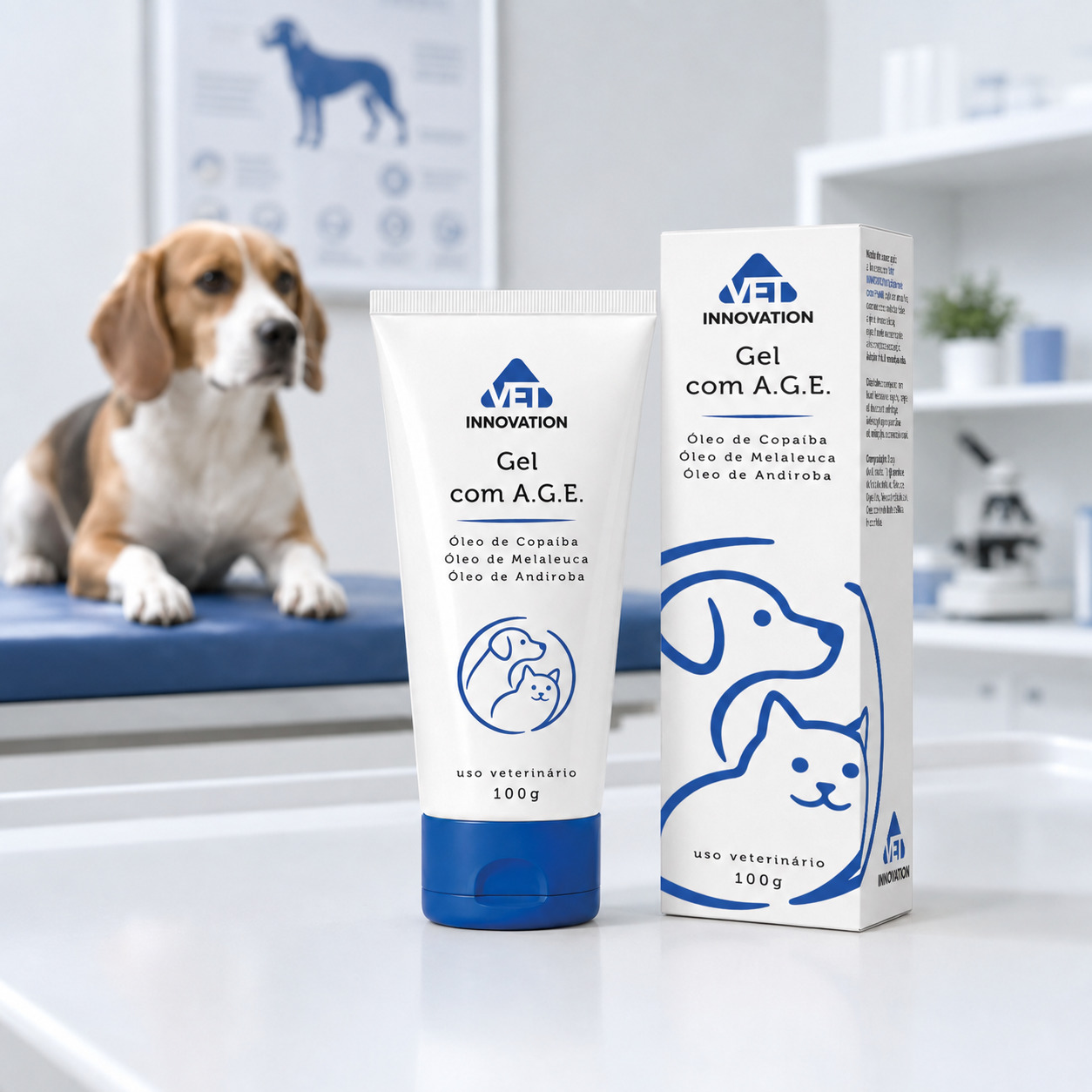 Gel com Age Bisnaga Pet 100g com caixa