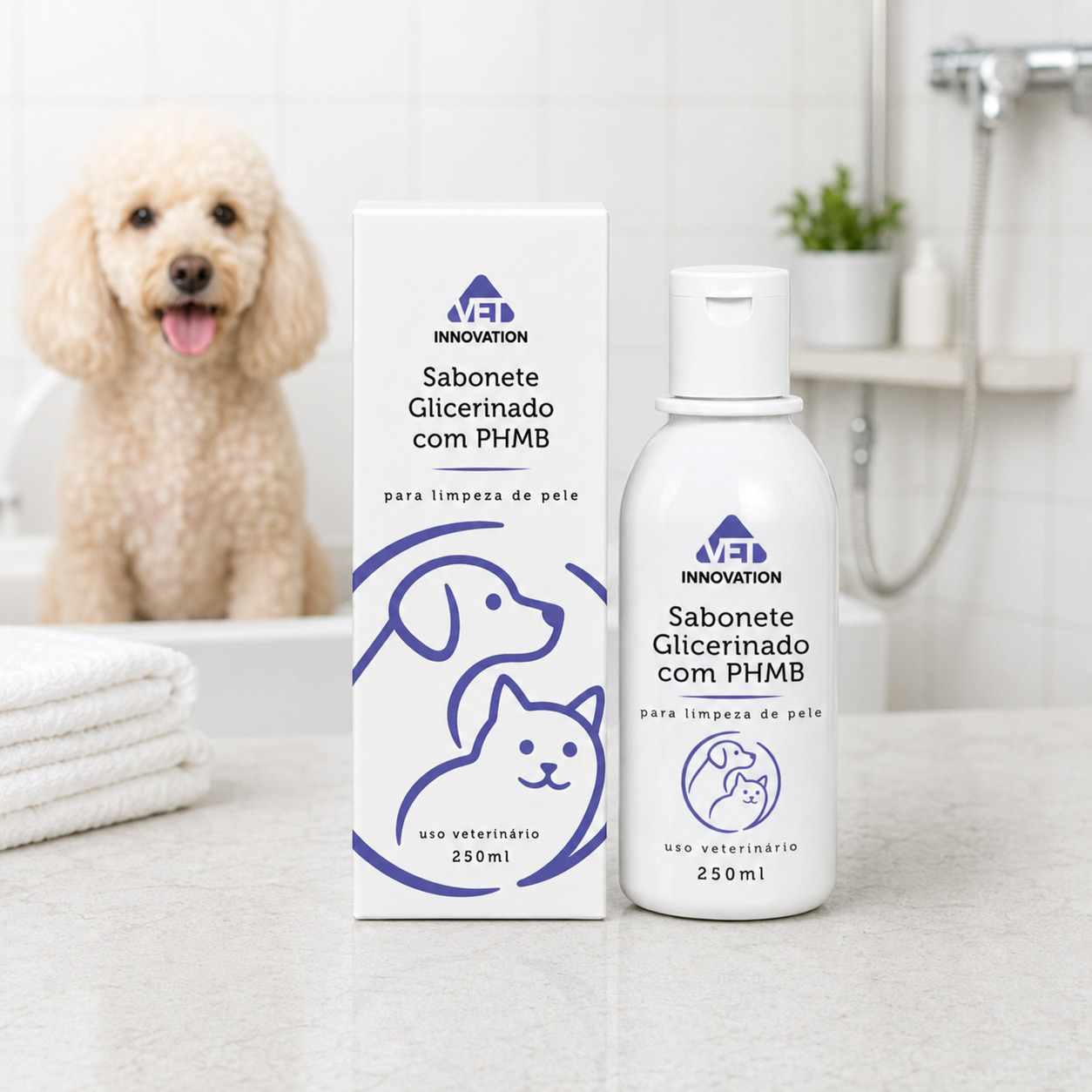Sabonete Glicerinado com Phmb Pet 250ml com caixa
