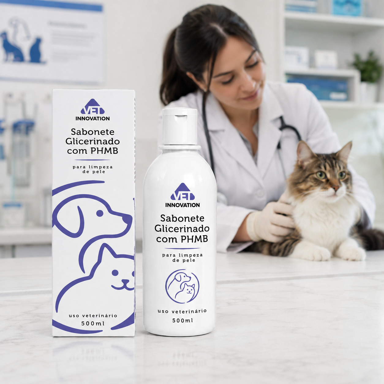 Sabonete Glicerinado com Phmb Pet 500ml com caixa